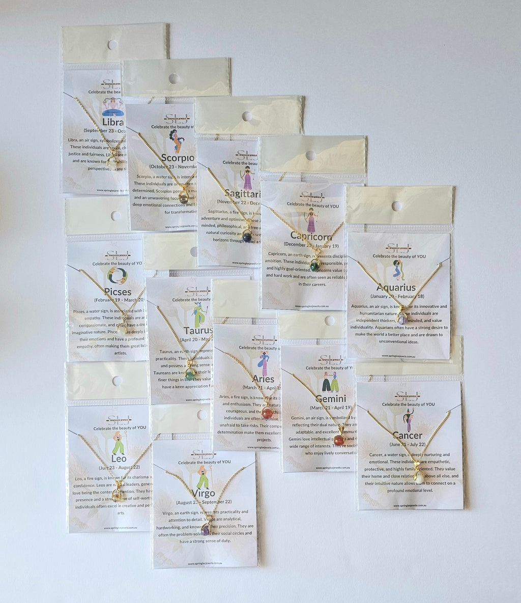Zodiac Crystal Necklace