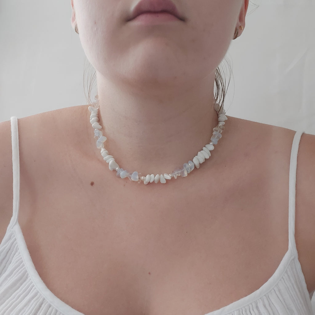 White Opal Necklace