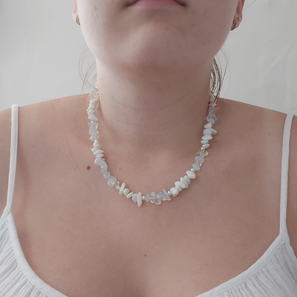 White Opal Necklace