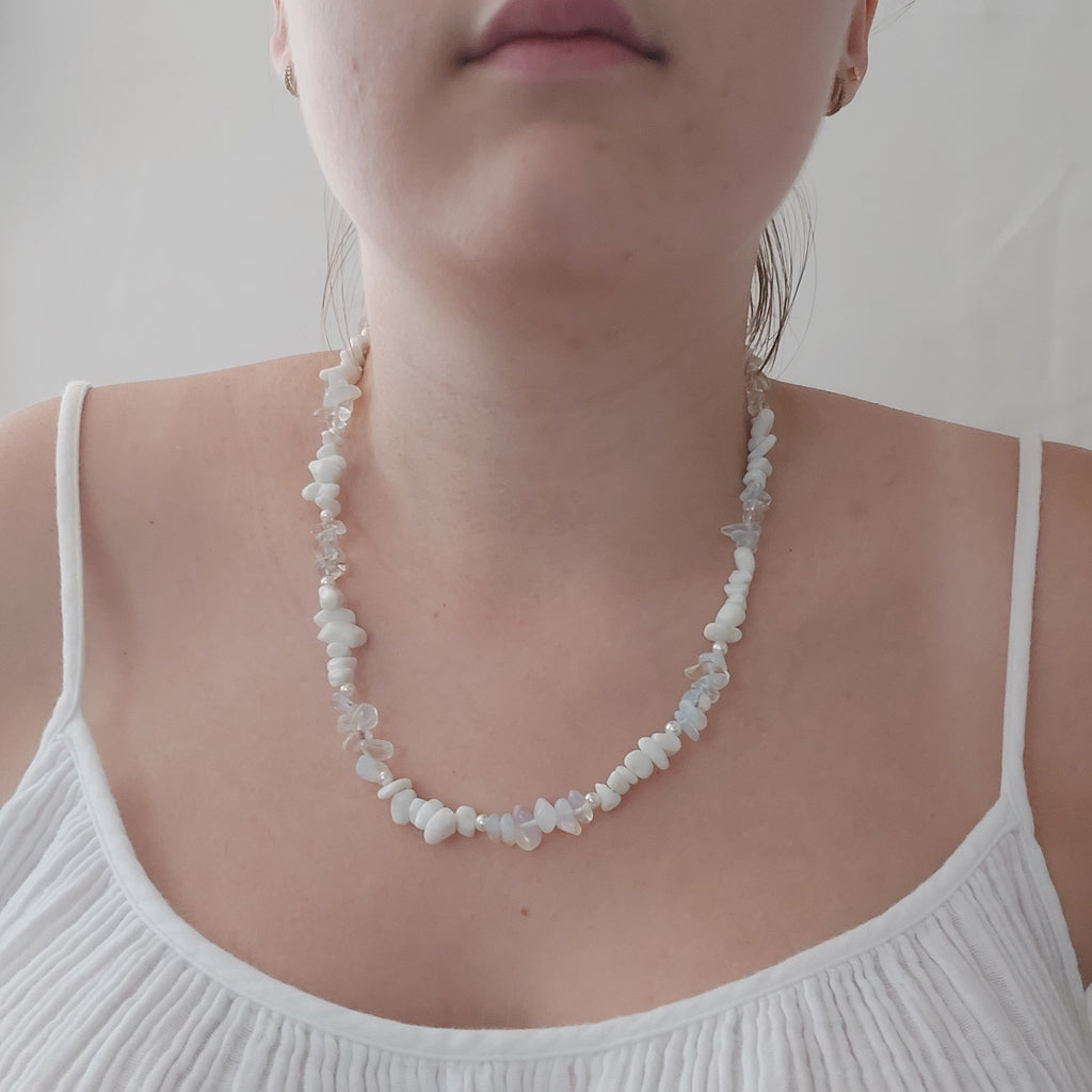 White Opal Necklace