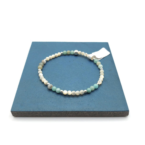 Amazonite & Mother of Pearl Bracelet
