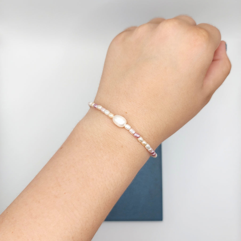 Shell Pearl & Freshwater Pearl Bracelet