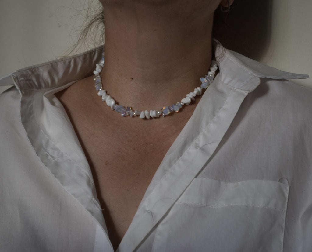 White Opal Necklace