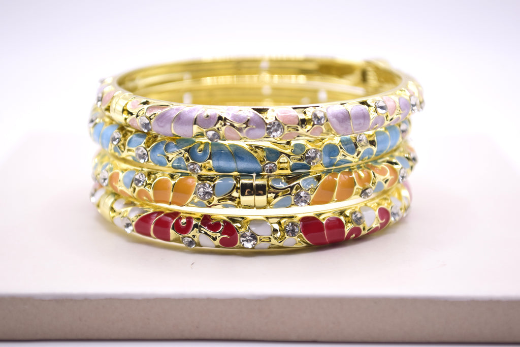 Mosaic Spark Enamel Bangle