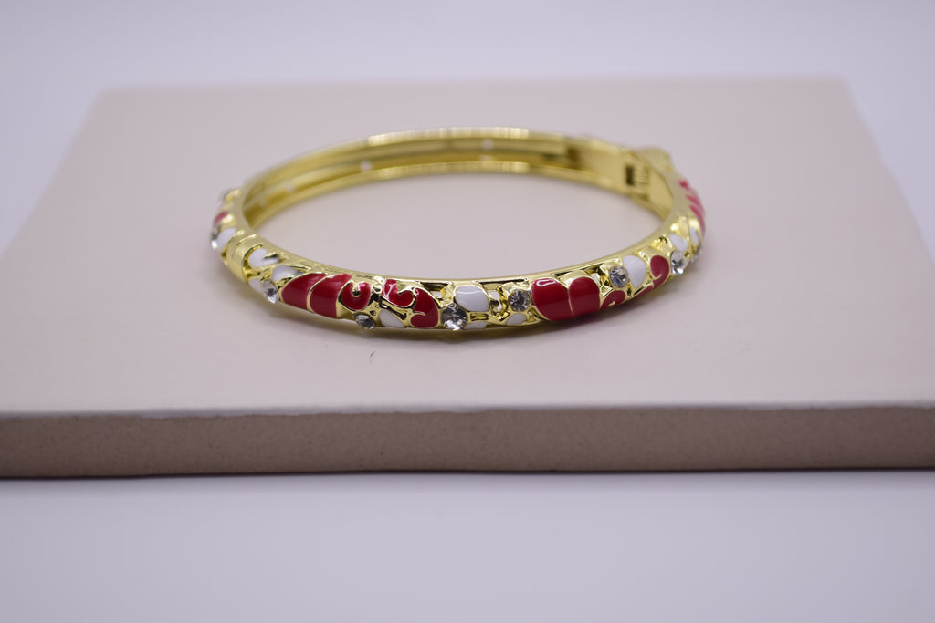 Mosaic Spark Enamel Bangle