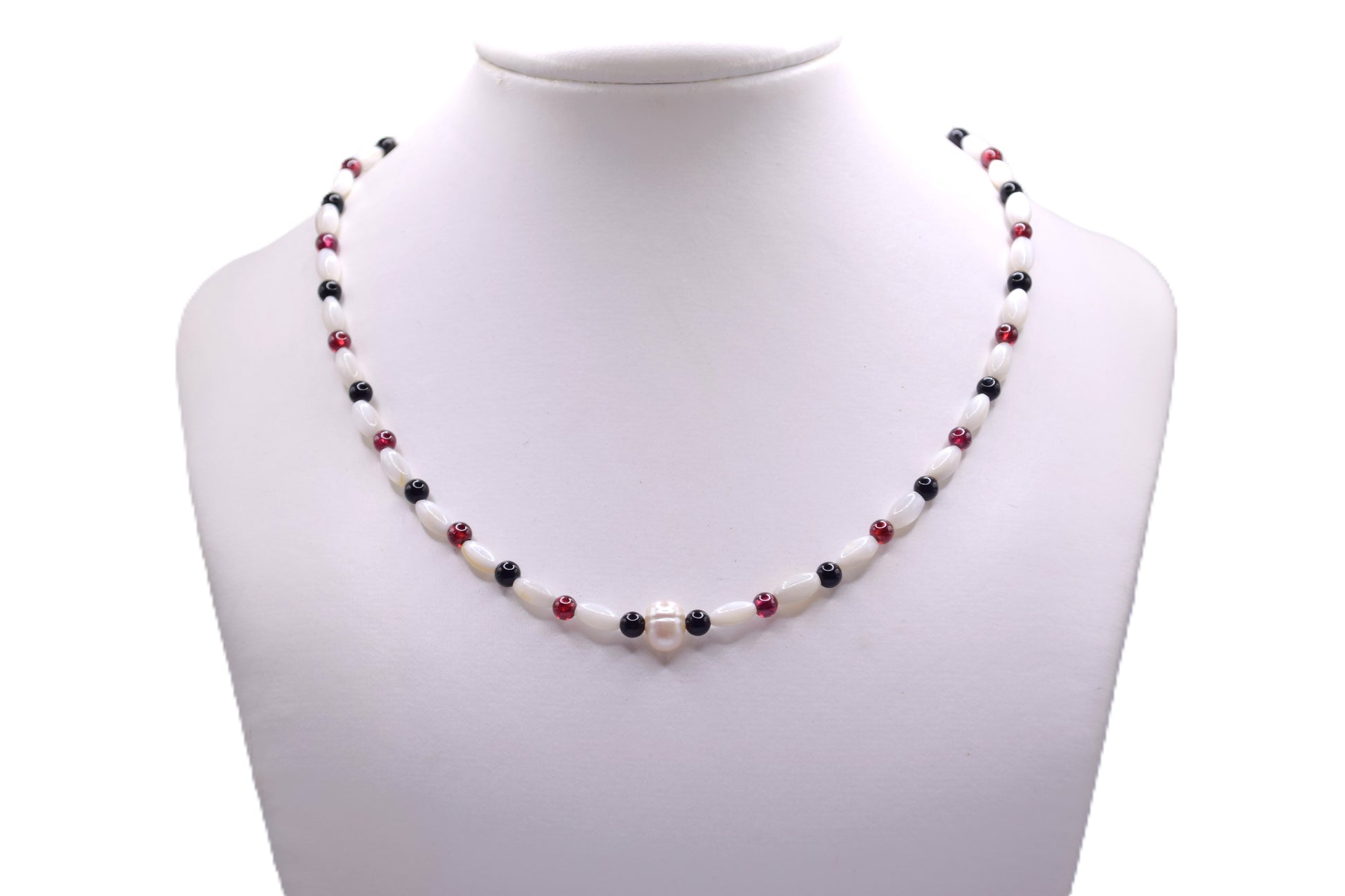 Agate & Garnet Necklace