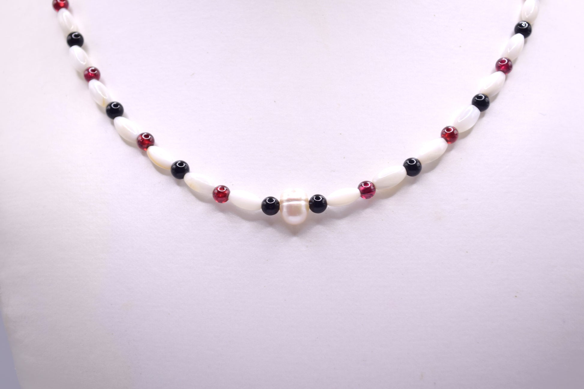 Agate & Garnet Necklace