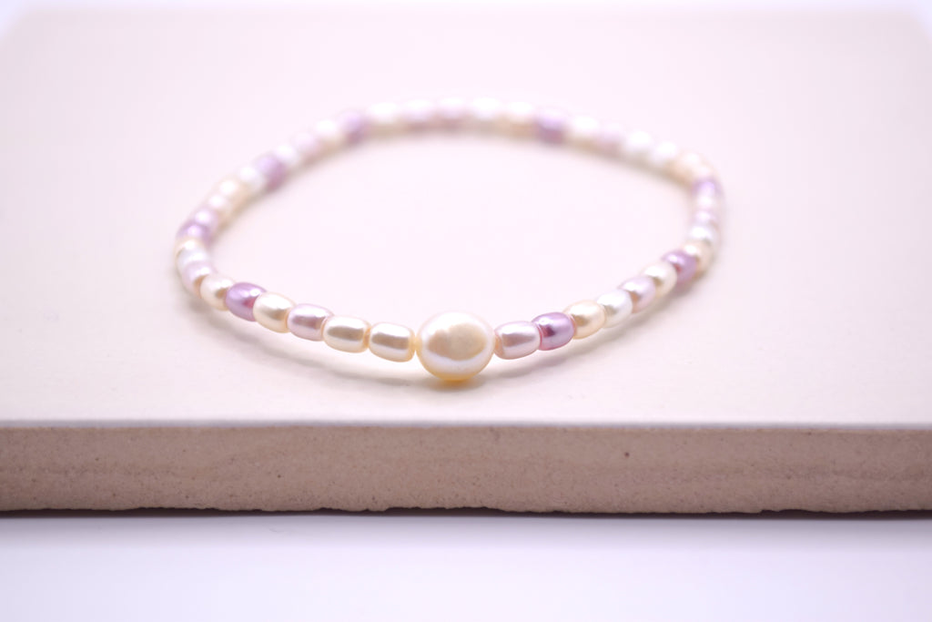 Shell Pearl & Freshwater Pearl Bracelet