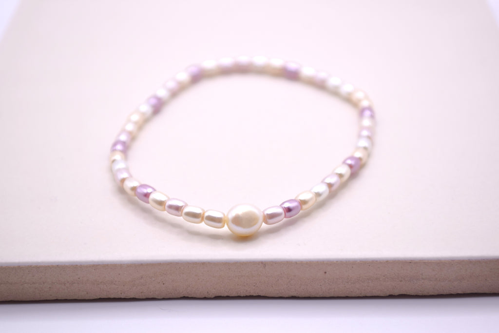 Shell Pearl & Freshwater Pearl Bracelet
