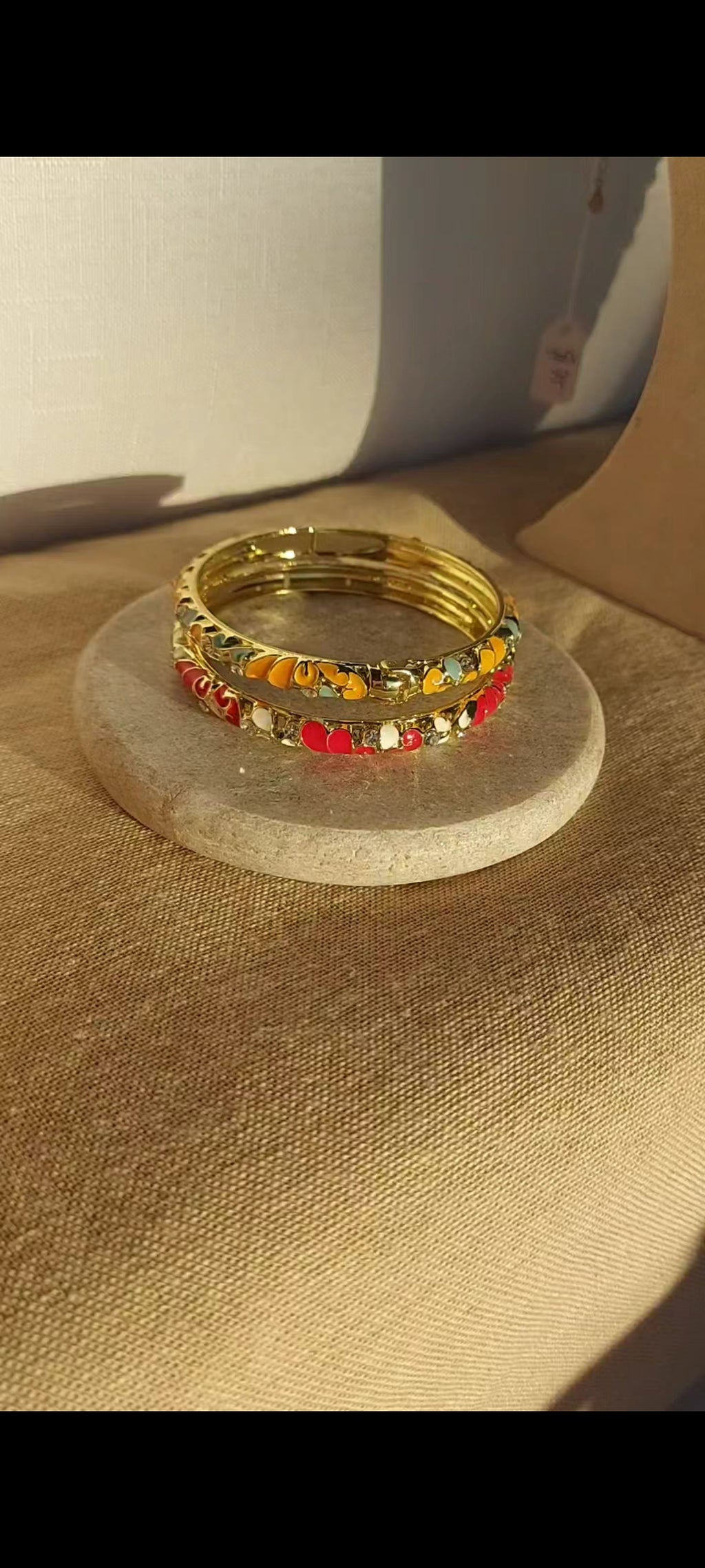 Mosaic Spark Enamel Bangle