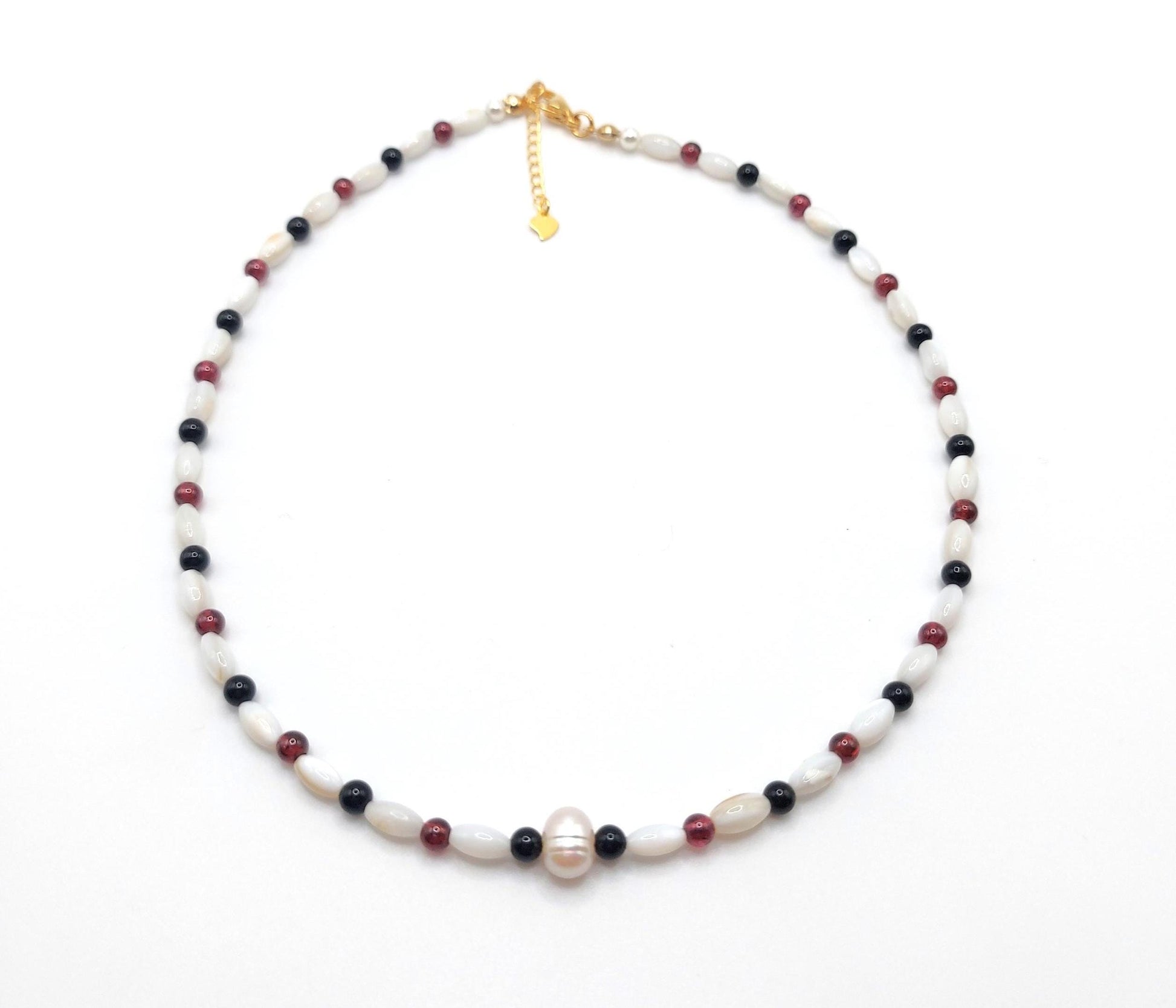Agate & Garnet Necklace